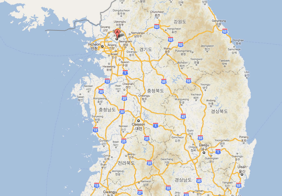 map of seoul south korea